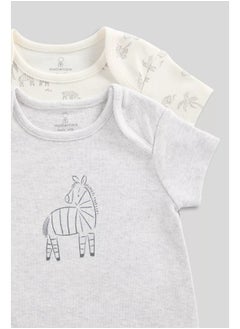 mothercare Zebra Rompers - 2 Pack  - Image 3
