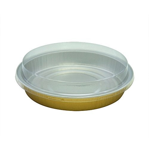 MYStar Set of 12, 6" Round Shape Non-stick Aluminum Baking Cups, Mini Pizza Pans, Pie Tins, Pastry Mold with Lids, 3 colors (Gold, Millcow, Black&Gold) - Image 5