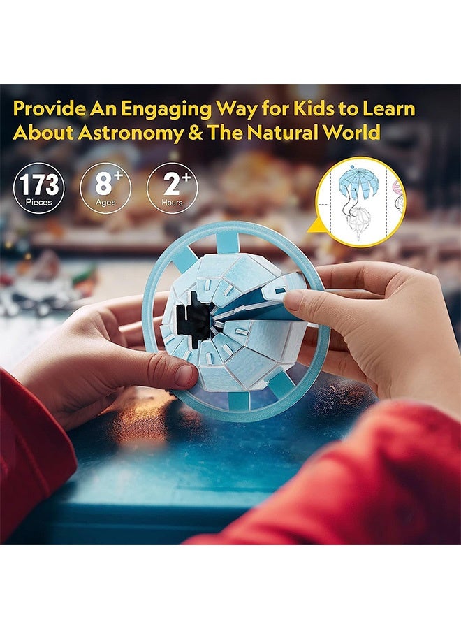 جمورو أحجية النظام الشمسي ثلاثية الأبعاد من ناشيونال جيوغرافيك - ١٧٣ قطعة | لعبة STEM للأطفال من سن ٨ سنوات فما فوق | بناء واستكشاف الكواكب، نموذج فضائي ممتع، هدية مثالية لعلماء الفلك الصغار وعشاق العلوم - Image 5
