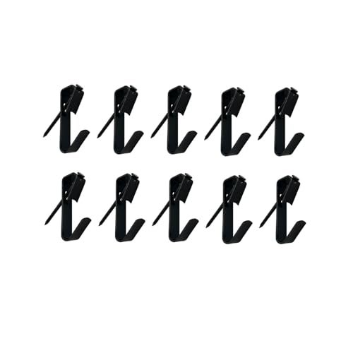 IDEALSV 200 Pcs (100 Stes) Picture Hangers 30LB with Nails Kits Black Photo Frame Hooks Hanging Key - Image 1