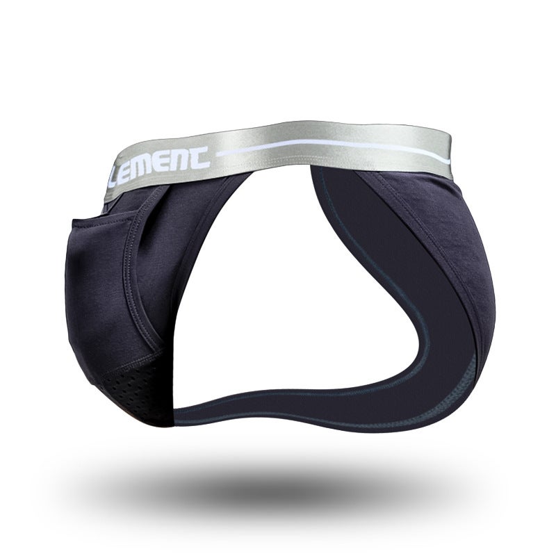Breathable Mens Briefs with Bulge Enhancing Pouch Black - Image 5