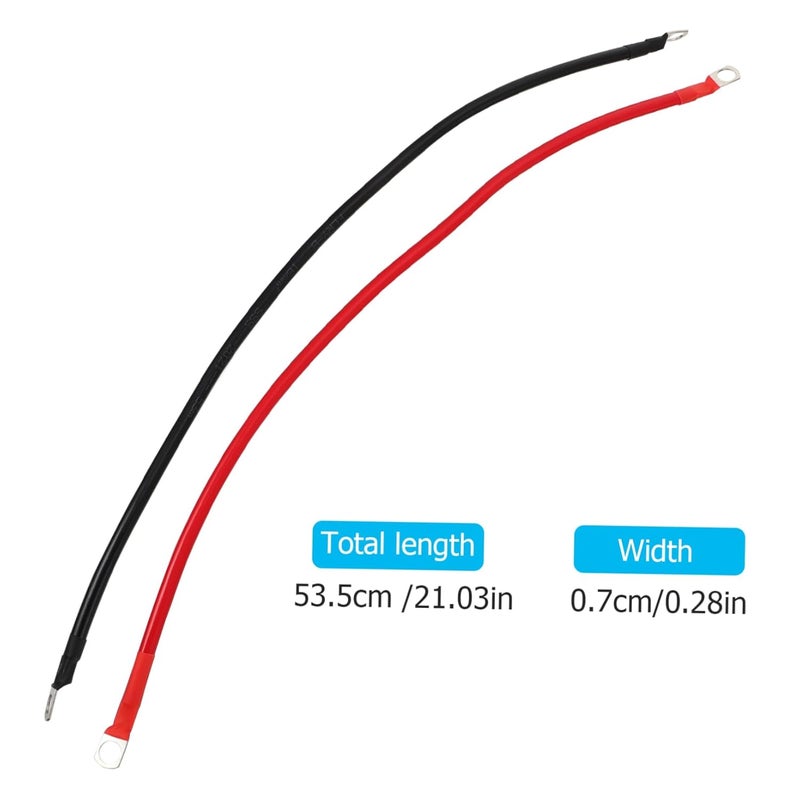 5AWG Heavy Duty Battery Ground Wire 2pcs Automotive RV Power Cable with Copper Connectors - Image 3