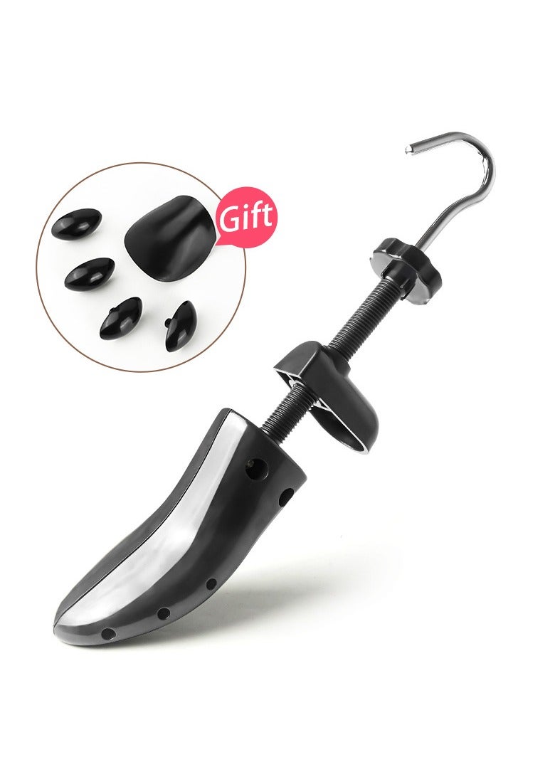 Shoe Stretcher Shoe Trees Professional Shoe Stretcher Tough Plastic Shoe Tree Adjustable Length  Width Durable Shoe Shaper for Men Women kids Black L-Size - Image 1
