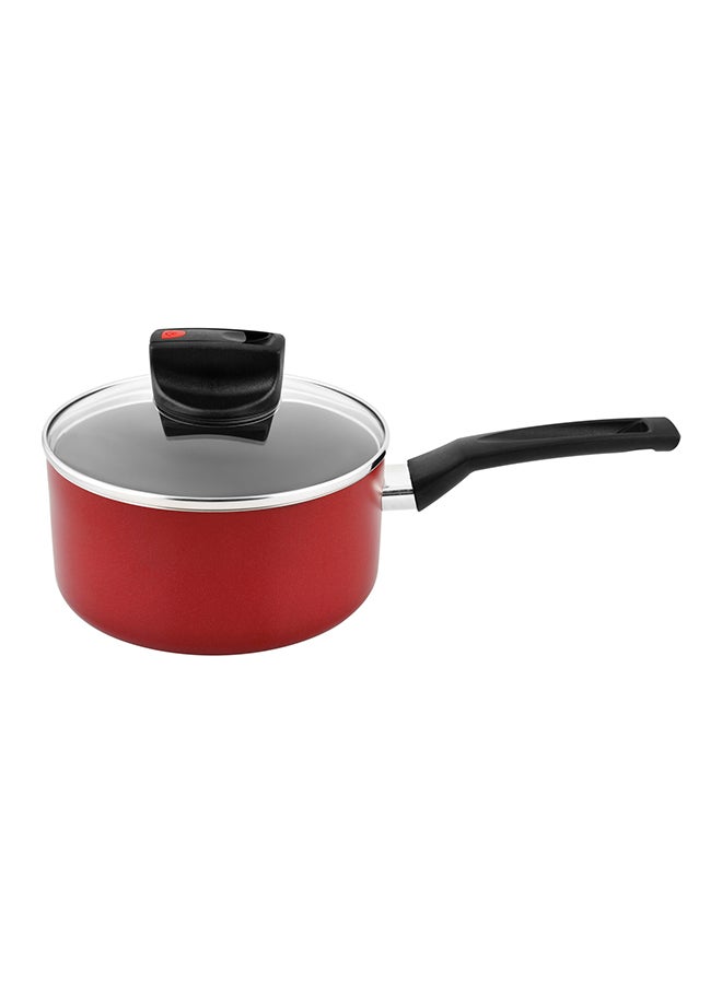Prestige Safecook Non-Stick Covered Saucepan Red 18cm - Image 1