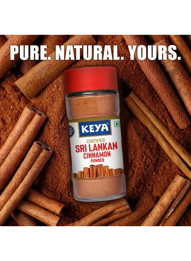Keya CINNAMON POWDER GLASS BOTTLE 45GM X 48 - Image 2