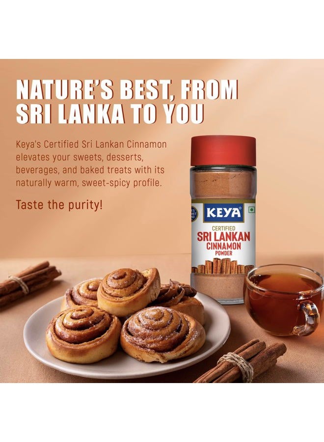 Keya CINNAMON POWDER GLASS BOTTLE 45GM X 48 - Image 3