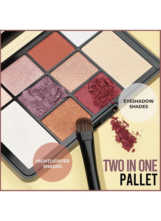 Insight - Cosmetics Eyeshadow Palette|Matte|Shimmer|Beginner Friendly & Long Lasting Eye Shadow Palette|Long Wearing And Easily Blendable Eye Makeup Palette (Mk07-B) - Image 1