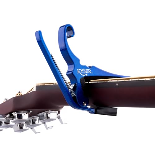 Kyser Quick-Change Guitar Capo for 6-string acoustic guitars, Blue, KG6UA - Image 3