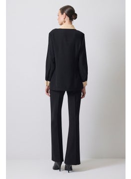 Touche Gold Buttoned Crepe Shirt  - Image 4