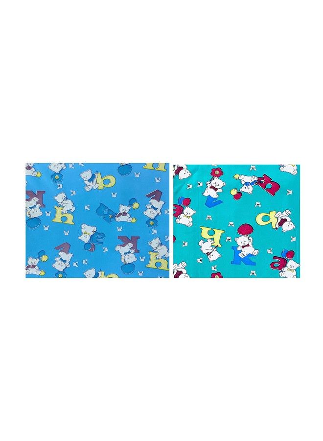 Ecosoft Plastic Sheetpvc Sheet For Kidsrubber Sheet For Babiesbed Wetting Protector(90 X 135 Cm) (Alphabet Blue & Green)  - Image 3