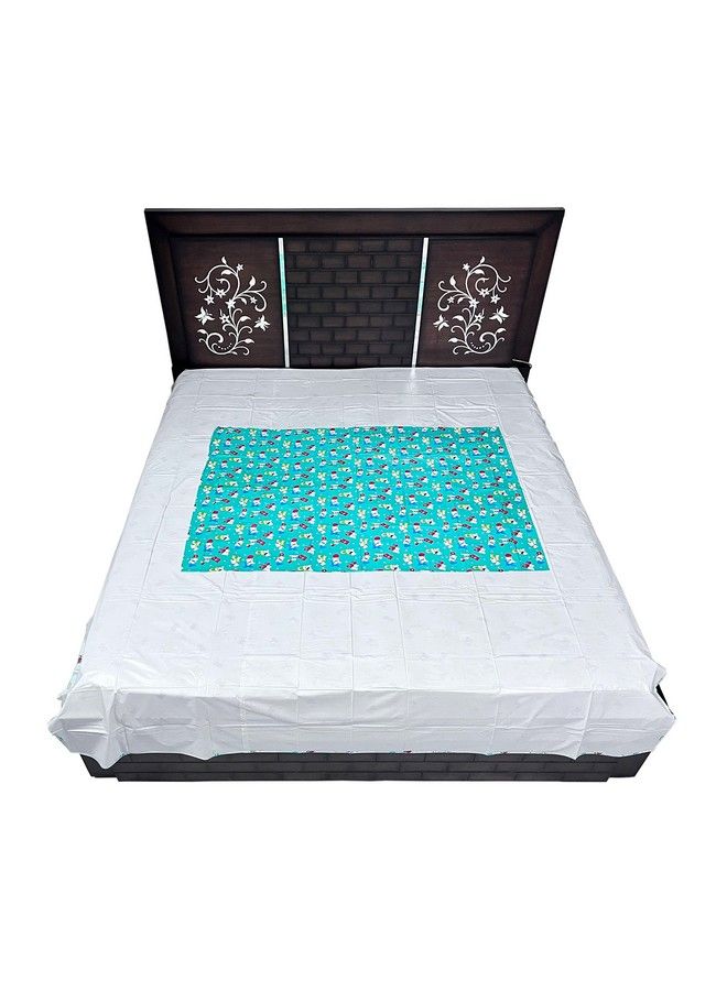 Ecosoft Plastic Sheetpvc Sheet For Kidsrubber Sheet For Babiesbed Wetting Protector(90 X 135 Cm) (Alphabet Blue & Green)  - Image 5