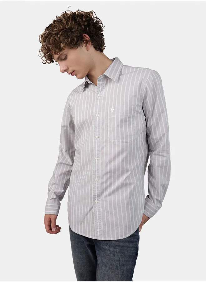 American Eagle AE Everyday Poplin Button-Up Shirt
