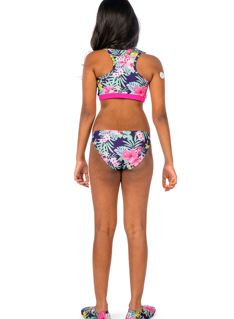 Coega Youth Tropical Print Bikini Top