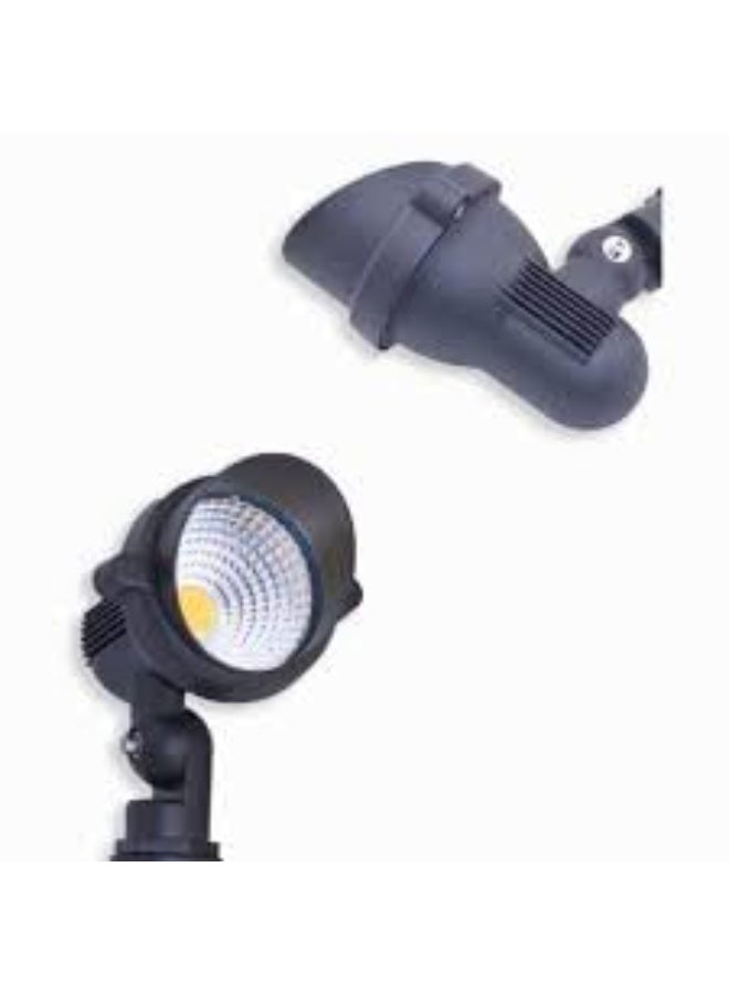 Set of 4 garden spike lights, 7W, warm light, metal, black. - Image 2