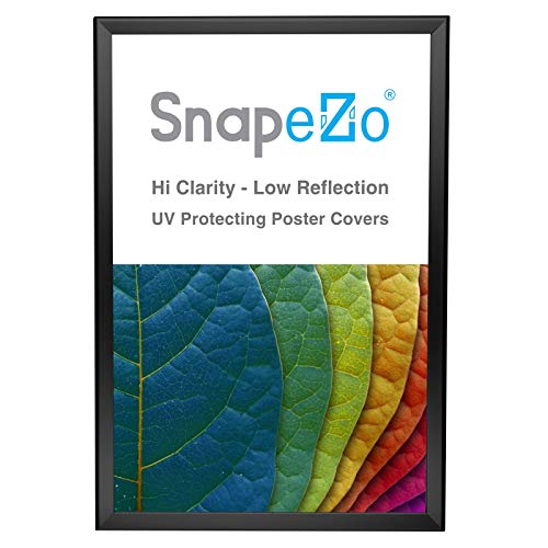SnapeZo Poster Frame 20x30, Black, 1.25 Inch Aluminum Profile, Front-Loading Snap Frame, Wall Mounting, Professional Series - Image 1