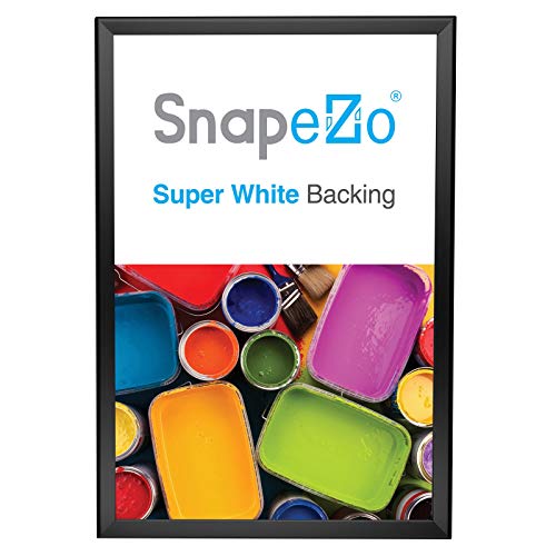 SnapeZo Poster Frame 20x30, Black, 1.25 Inch Aluminum Profile, Front-Loading Snap Frame, Wall Mounting, Professional Series - Image 2