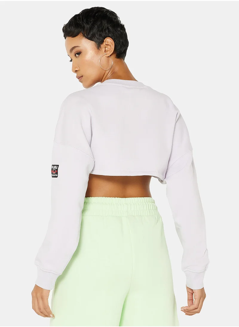 FUBU Logo Cropped Sweatshirt