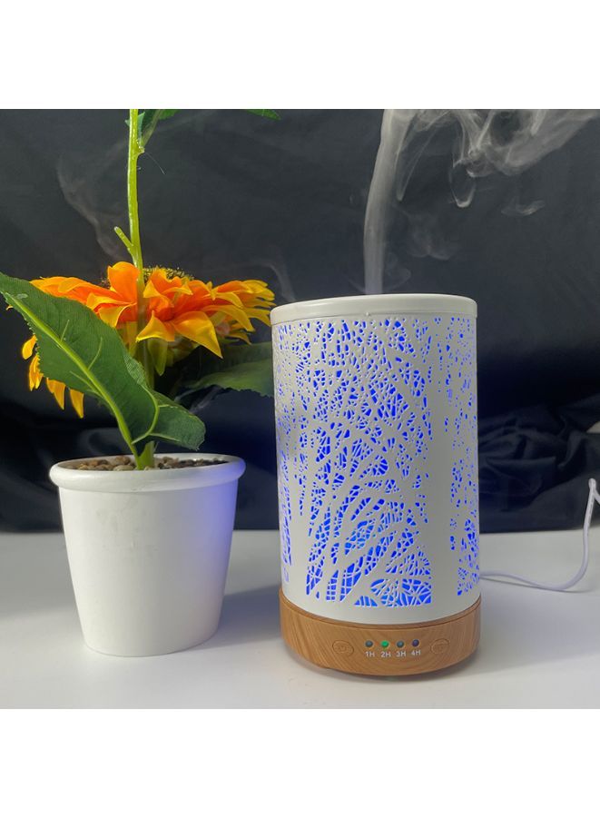 Essential Oil Diffuser With 120 Ml Capacity. Metal Aromatherapy Diffuser With Auto Shut Off Protection, Waterless, 7 Selectable Led Colors, for Home, Office, Spa, Forest - Image 3