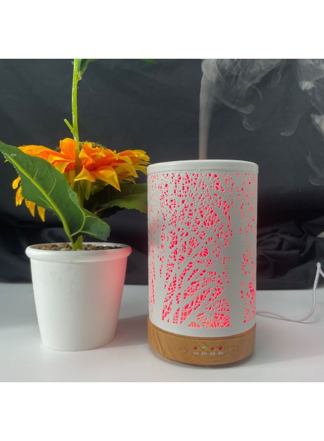 Essential Oil Diffuser With 120 Ml Capacity. Metal Aromatherapy Diffuser With Auto Shut Off Protection, Waterless, 7 Selectable Led Colors, for Home, Office, Spa, Forest - Image 2
