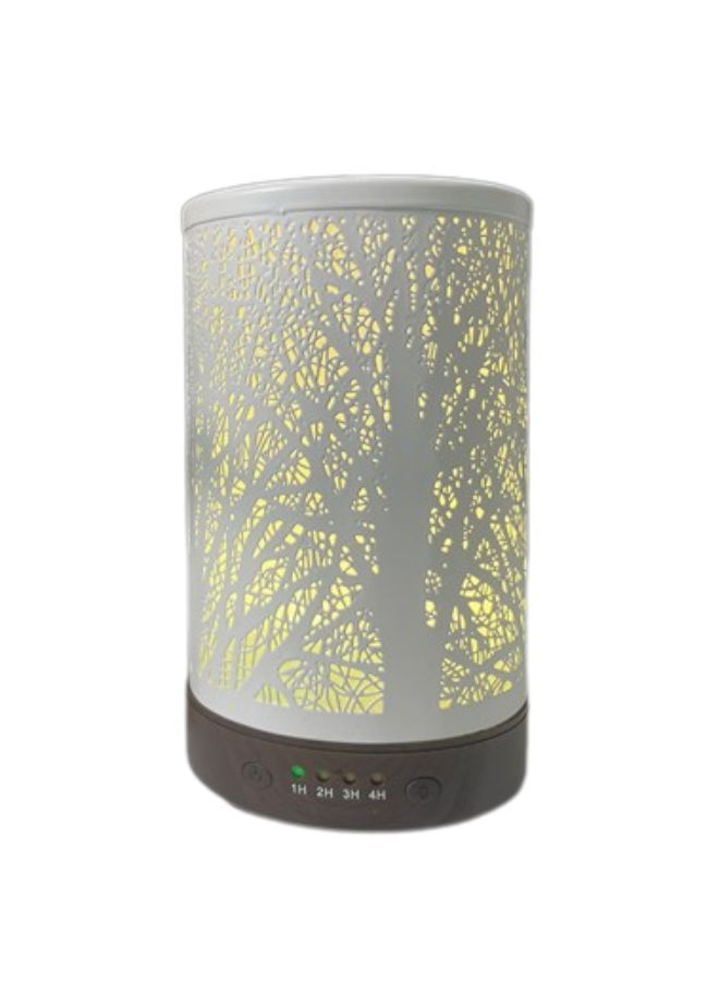 Essential Oil Diffuser With 120 Ml Capacity. Metal Aromatherapy Diffuser With Auto Shut Off Protection, Waterless, 7 Selectable Led Colors, for Home, Office, Spa, Forest - Image 1