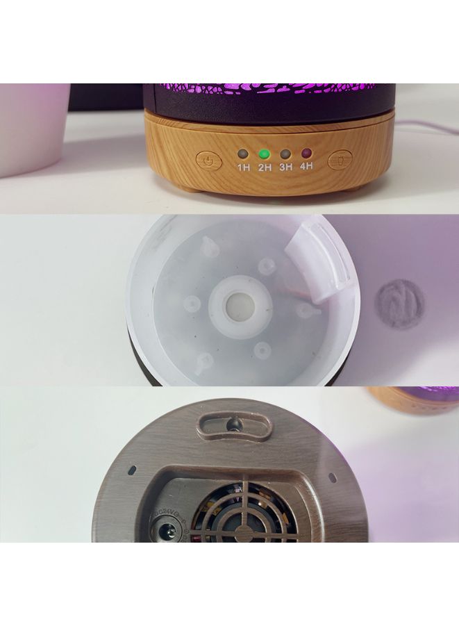 Essential Oil Diffuser With 120 Ml Capacity. Metal Aromatherapy Diffuser With Auto Shut Off Protection, Waterless, 7 Selectable Led Colors, for Home, Office, Spa, Forest - Image 4