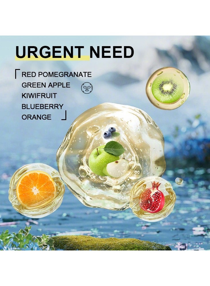 Kormesic قناع التفاح الأخضر 5 قطع، 25 مل لكل قطعة - تنظيف عميق، تحكم في الدهون، مناسب للعناية اليومية - Image 4