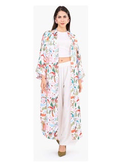 Clue Colorful Palm-Print Kimono  - Image 1