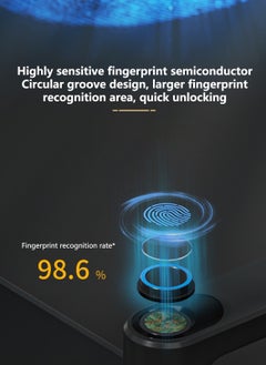 Sharpdo Smart Fingerprint Electronic Door Lock, Fingerprint/Card/Key/Password/Bluetooth, Suitable for Home, Apartment, Office, Hotel  - Image 5