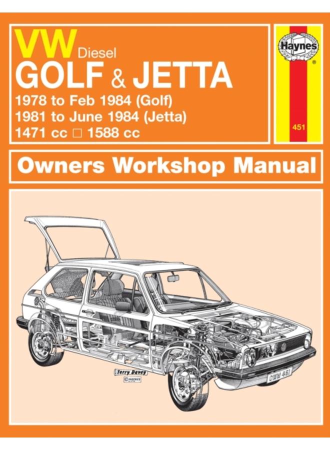 VW Golf & Jetta Mk 1 Diesel (78 - 84) Haynes Repair Manual : 1978-84 