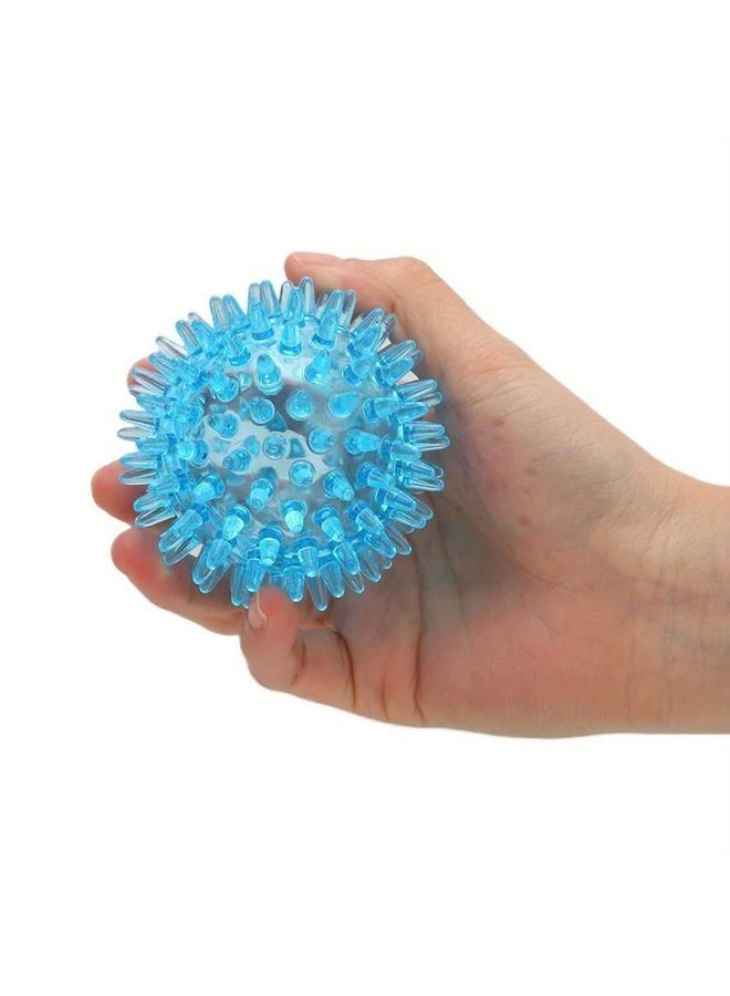 كرة تدليك شائكة شفافة مجوفة لاستعادة القوة وتخفيف التوتر أثناء التمرين - Image 2