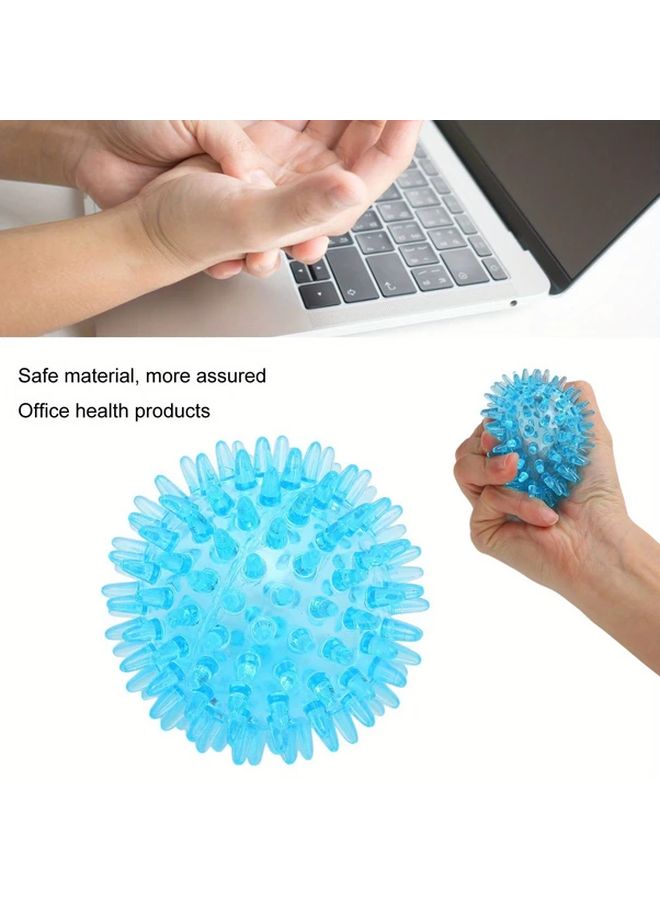 كرة تدليك شائكة شفافة مجوفة لاستعادة القوة وتخفيف التوتر أثناء التمرين - Image 3