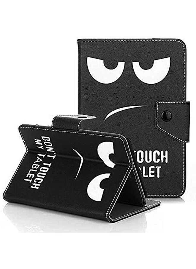 erorex - Universal 7 Inch Tablet Case Lg G Pad 7.0 V400 V410 (Lte) 7 Inch Android Tablet Cases And Cover Painted Series Magnetic Closure Folding Cover Case For 7.0 Inch Tablet Back Case ( 3Black Eyes) - Image 1