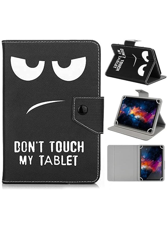 erorex - Universal 7 Inch Tablet Case Lg G Pad 7.0 V400 V410 (Lte) 7 Inch Android Tablet Cases And Cover Painted Series Magnetic Closure Folding Cover Case For 7.0 Inch Tablet Back Case ( 3Black Eyes) - Image 1