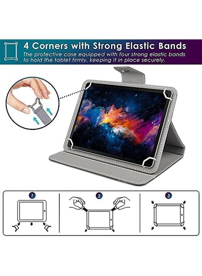 erorex - Universal 7 Inch Tablet Case Lg G Pad 7.0 V400 V410 (Lte) 7 Inch Android Tablet Cases And Cover Painted Series Magnetic Closure Folding Cover Case For 7.0 Inch Tablet Back Case ( 3Black Eyes) - Image 1