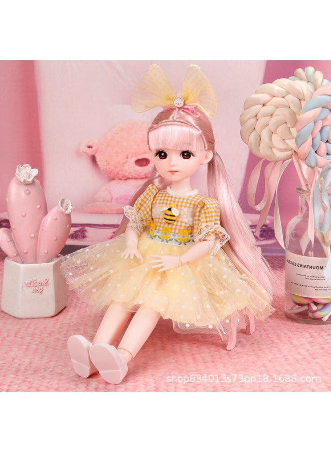 High-looking 30cm Yi Tian Barbie Doll Little Princess Suit 20 Joint BJD Girl Birthday Gift Toy-Color:Yuxin-Height:Real Eye Version + Full Joint Movable ]  - Image 1