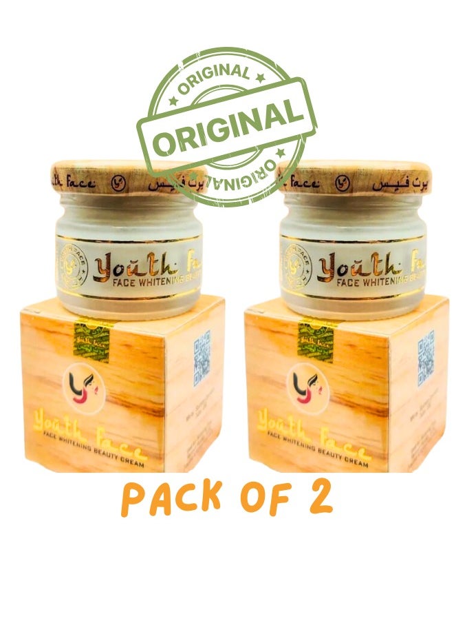 Youth Face - 2 pc Youth face beauty whitening cream original Pack Of 2 - Image 1