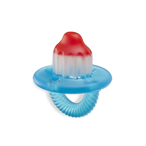 Itzy Ritzy Silicone Teensy Teether - Flexible, Soft & Hollow Baby Teething Toy with Easy-to-Hold Handle; Designed for Ages 3 Months and Up (Hero Pop) - Image 2