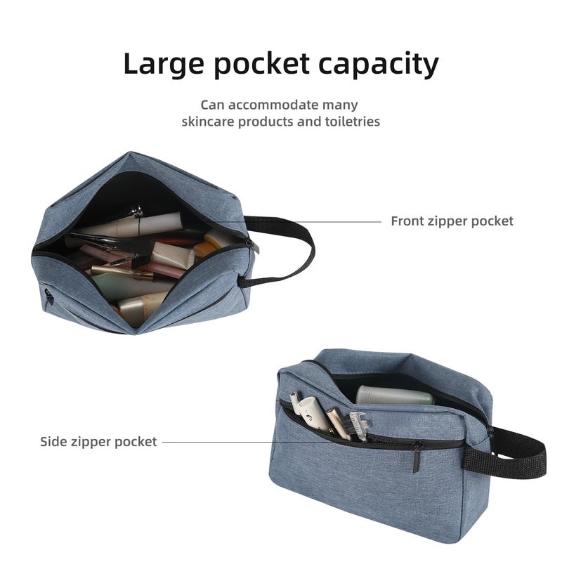 Icramsy Travel Toiletry bag Toiletry bag for women men Hanging Cosmetic bag Travel accessories for Women Men (Blue) - Image 3