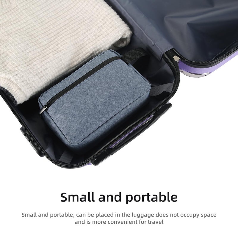 Icramsy Travel Toiletry bag Toiletry bag for women men Hanging Cosmetic bag Travel accessories for Women Men (Blue) - Image 4