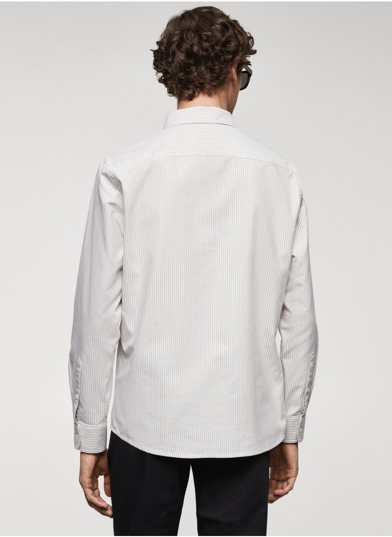 Mango Man - Striped Regular Fit Shirt - Image 1