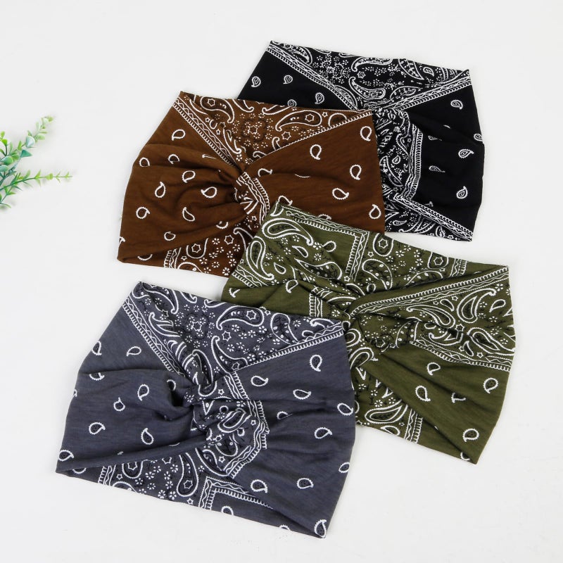 Tobeffect Wide Headbands for Women, 7'' Extra Wide Boho Headbands Fashion Headwraps Stretchy Hairbands Head Scarf Hair Accessories - Image 5