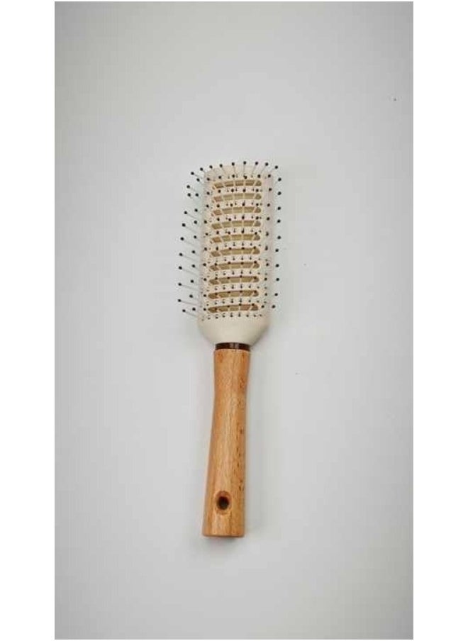 Happy Home Detangling Comb Hair Brush Organic Bamboo Handle Hairbrush Men and Women for short hair | Wet and Dry Hairs | Blow Drying Styling Tool  - Image 3