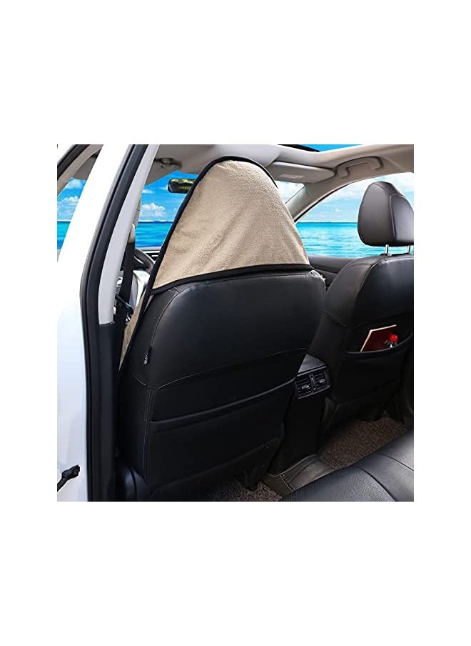Leader Accessories - Accessories Towel Waterproof Car Seat Cover Beige for Trucks SUV Fitness Athletes Pets Gym and Water Sport - Image 1