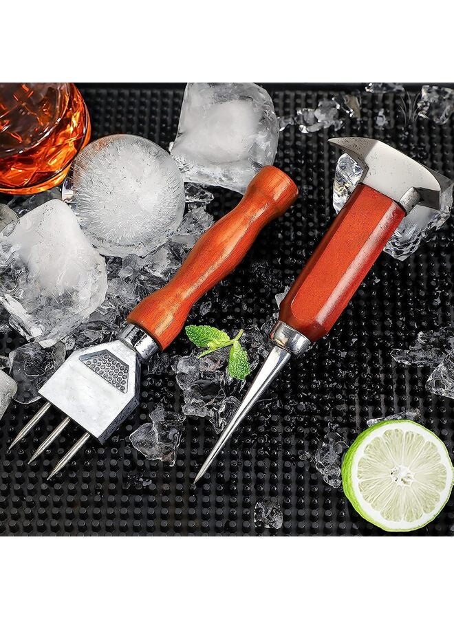 Ice Pick set of 2, Stainless Steel Ice Chipper, with Safety Wooden Handle for Kitchen Tool, Japanese Style Ice Chipper Ideal for Restaurants and Home - Image 5