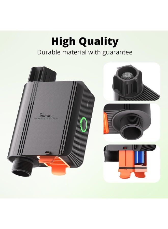 سونوف مؤقت ري 3.0 من زيجبي، مؤقت مياه ذكي للري، مؤقت للرش، مؤقت خرطوم نظام الري التلقائي للعشب والحديقة، تحكم عن طريق التطبيق، متوافق مع اليكسا، جوجل هوم، SWV-BSP - Image 3