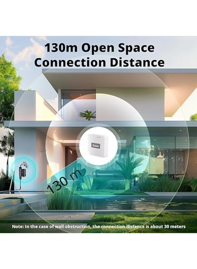 سونوف مؤقت ري 3.0 من زيجبي، مؤقت مياه ذكي للري، مؤقت للرش، مؤقت خرطوم نظام الري التلقائي للعشب والحديقة، تحكم عن طريق التطبيق، متوافق مع اليكسا، جوجل هوم، SWV-BSP - Image 5