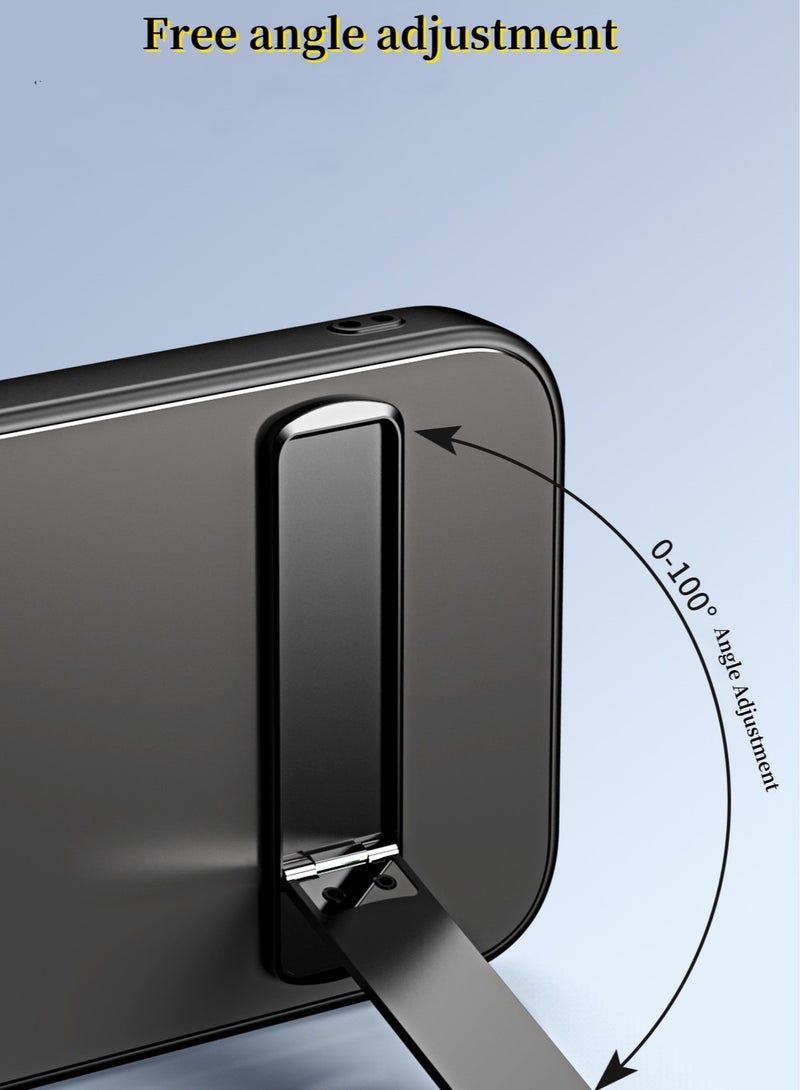 Samsung Galaxy S24 Ultra Case 360° Full Body Coverage Shockproof Phone Cover,Stand Phone Case，Frosted Feel Phone Case,  Anti-Fall Anti-Scratch Anti-fingerprint Protective Case for Samsung Galaxy S24 Ultra 5G, Gray  - Image 5