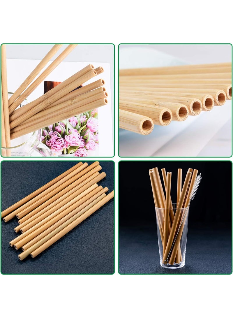 100% Natural Washable Bamboo Drinking Straws (4-Pack) Includes Cleaner - Versatile Eco-Friendly Bamboo Straws for Cold Brew Coffee and Drinks - Perfect Wooden Straw Set for Picnics, Travel, and Cocktails - Image 4