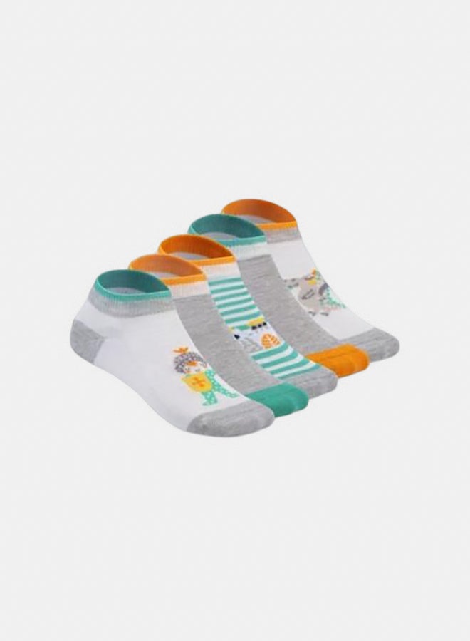 Socks - Set Of (5) - Ankle Socks - For Kids