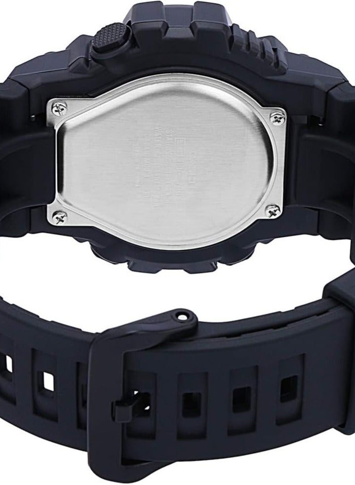 كاسيو ساعة كاسيو HDC-700-9AVDF للرجال، ساعة كاجوال للرجال بعرض انالوج ورقمي بسوار من الراتنج - Image 4